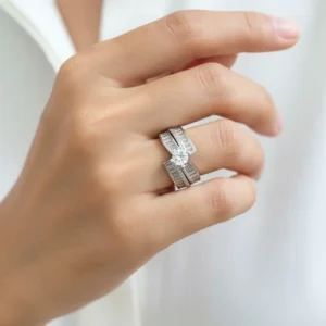 انگشتر نقره جواهری  کدN135152