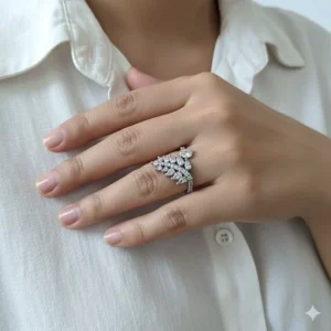 انگشتر نقره جواهری  کدN135163