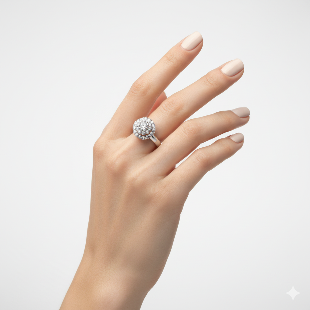 انگشتر نقره جواهری کدN135171 - Image 2