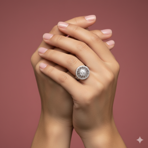 انگشتر نقره جواهری N135028