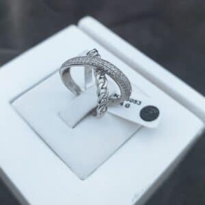 انگشتر نقره جواهری  کدN135053 - Image 4