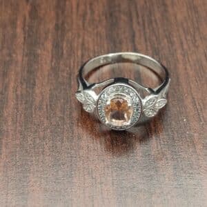 انگشتر نقره با نگین الکساندریت کد	N93102 - Image 6