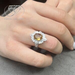 انگشتر نقره نگین الکساندریت کدN105913 - Image 2