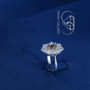 انگشتر نقره با نگین الکساندریت کد 	N93100 - Image 7