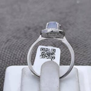 انگشتر نقره عقیق کبود یمنی کد N105911 - Image 3