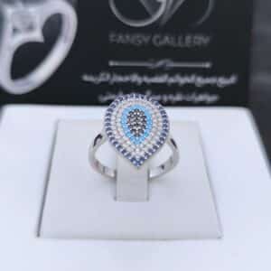انگشتر نقره چشم نظر کدN136588