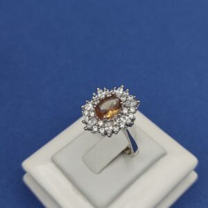 انگشتر نقره با نگین الکساندریت کد 	N93100