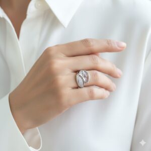 انگشتر نقره جواهری  کدN135050