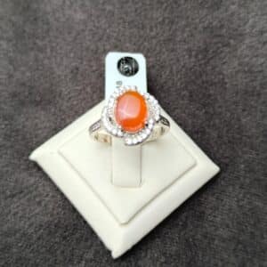 انگشتر نقره عقیق یمنی کد N105948 - Image 6