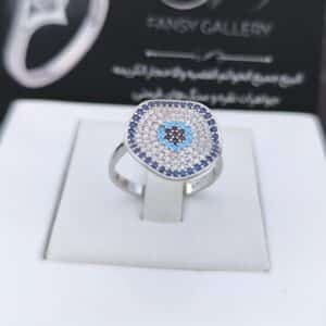 انگشتر نقره چشم نظر کدN136584 - Image 3