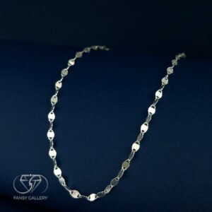 زنجیر نقره عیار 925 طرح پولکی کد 339 - Image 2
