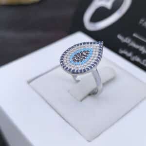 انگشتر نقره چشم نظر کدN136588 - Image 2