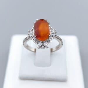 انگشتر نقره عقیق یمنی کد N105921 - Image 3