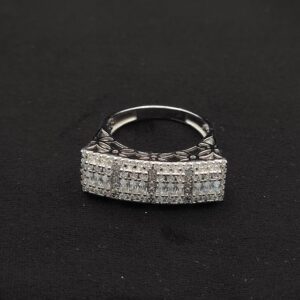 انگشتر نقره رادیوم مدل جواهری فانتزی کد 26 - Image 3