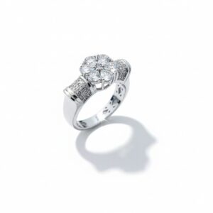 انگشتر نقره جواهری  کدN135148 - Image 4