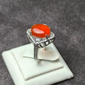 انگشتر نقره عقیق یمنی کدN105920 - Image 7