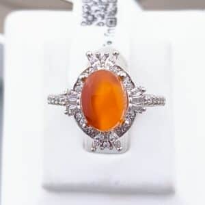 انگشتر نقره عقیق یمنی کد N105921 - Image 4