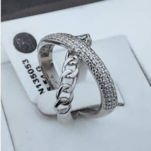 انگشتر نقره جواهری  کدN135053 - Image 6