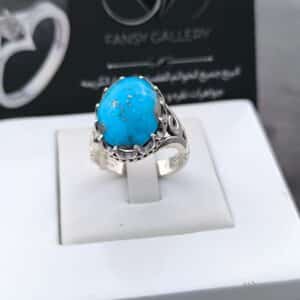 انگشتر نقره فیروزه کرمان156530 - Image 3
