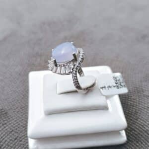انگشتر نقره عقیق یمنی کبود کد N105908 - Image 2