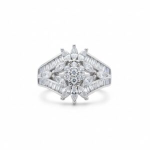 انگشتر نقره جواهری  کدN135186 - Image 2