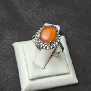 انگشتر نقره عقیق یمنی کد N105947 - Image 4