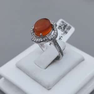 انگشتر نقره عقیق یمنی کد N105948 - Image 2