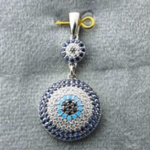 پلاک نقره چشم نظر کد N135230