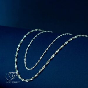 زنجیر نقره عیار 925 طرح دیسکو کد315