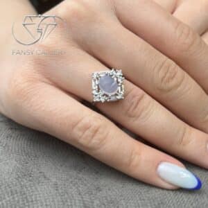 انگشتر نقره یمنی کبود کد N105907 - Image 2