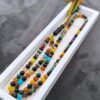 تسبیح عقیق رنگارنگ اصلی ( ام البنین) کدN139399 تسبیح صدف طبیعی