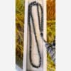تسبیح حدید تراش 6 وجهی 101 دانه تسبیح فیروزه سنگ اصلی تبتی 101 دانه