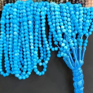 تسبیح فیروزه سنگ اصلی تبتی 101 دانه